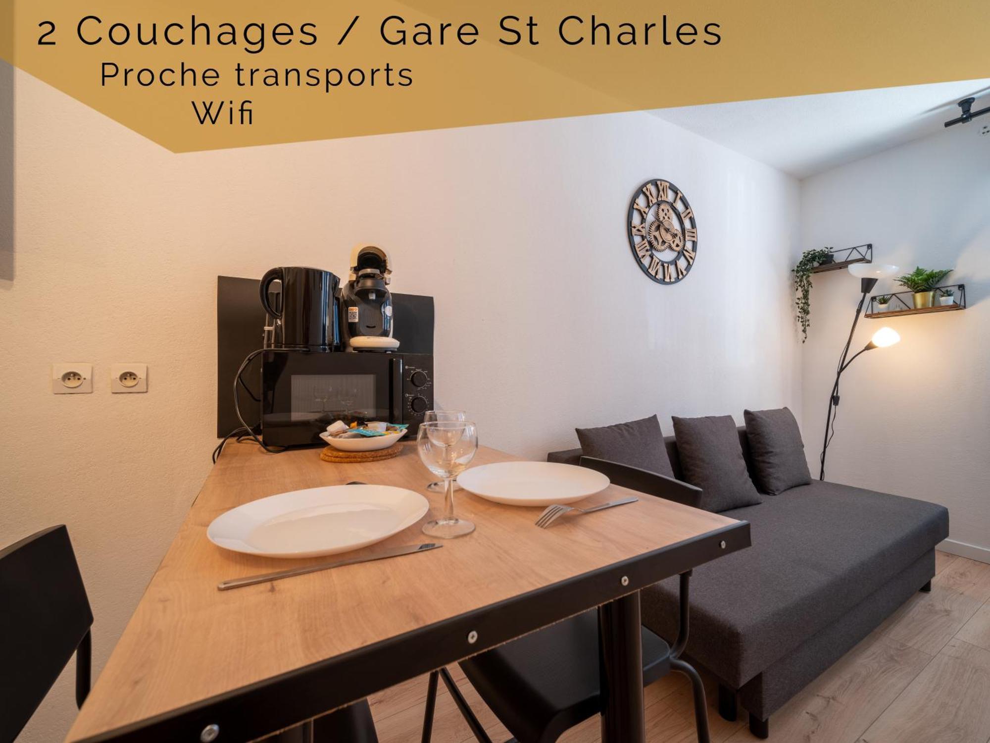 Appartement Tout Equipe A 6Min De La Gare St Charles Marseille Exterior photo